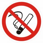 Р01 Запрещается курить 150х150 мм ПВХ